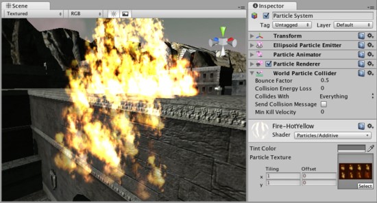 Unity3D基础教程2-4:粒子系统(Particle Systems)