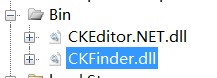 CKFinder.dll放置到bin目录下